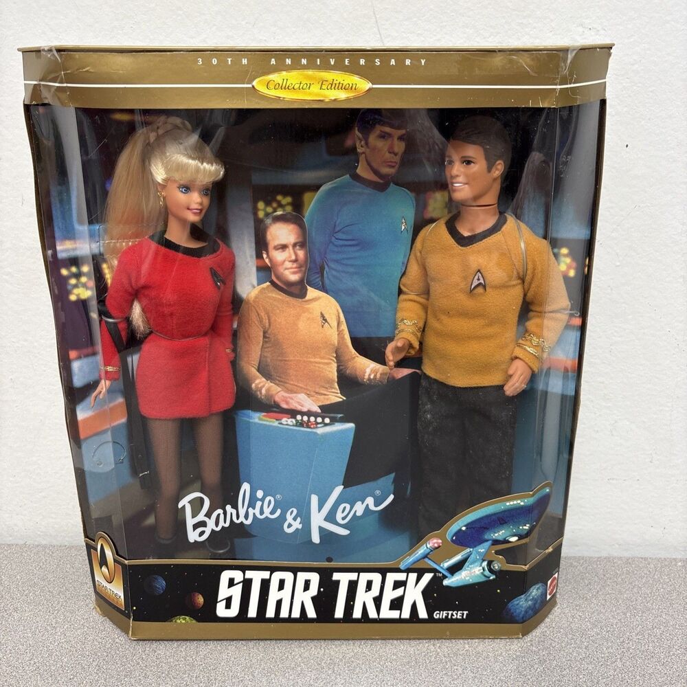 “Barbie & Ken Star Trek Gift Set” Collector Edition, 30th Anny, 1996 NIB, READ